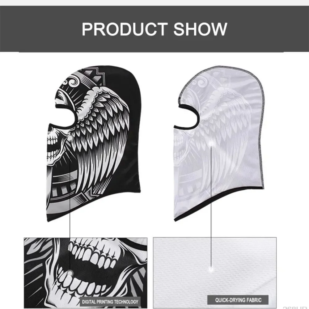 Tactical Skull Ghost Printed Full Face Mask Balaclava Halloween Ski Motorcycle